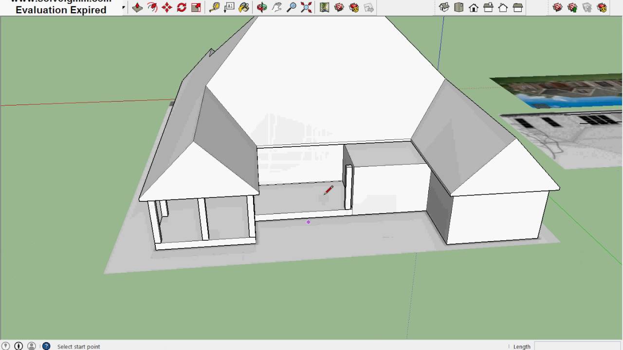 creating roofs in sketchup